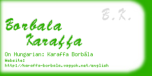 borbala karaffa business card